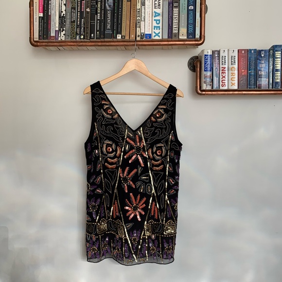 SOLD // Free People // Sequin Shift Dress // Small - Picture 3 of 8